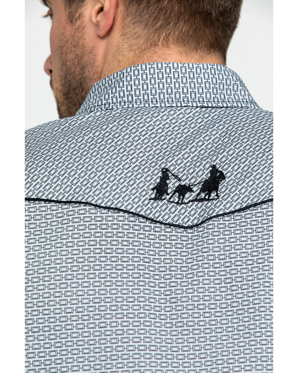 Cowboy Hardware Mens Brink Line Print Long Sleeve Western Shirt 125352-040 
